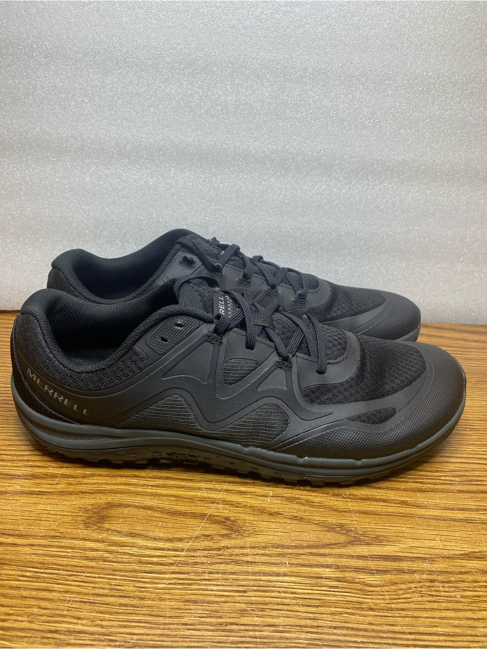 Merrell Trail Glove 8 Trail Hiking Barefoot Shoes Black Minimalist Men’s Size 13